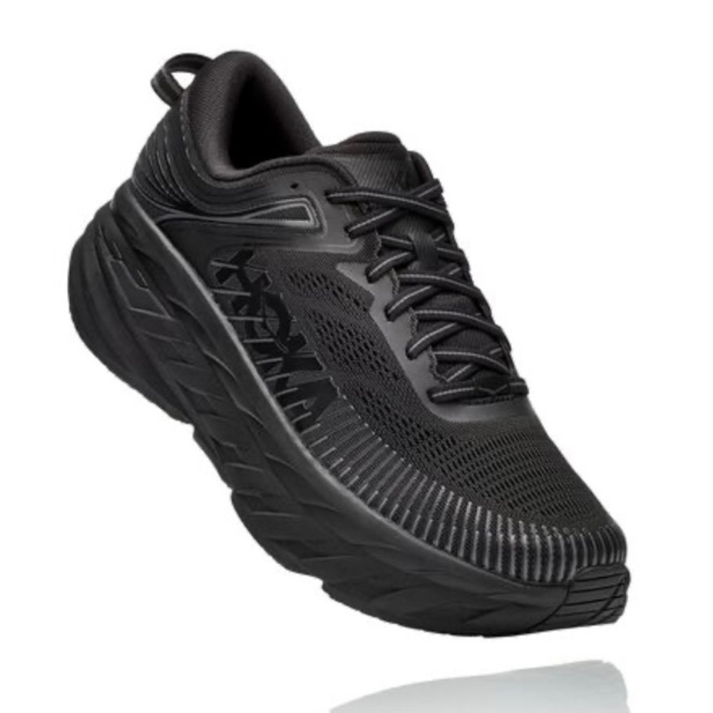 HOKA Men's Bondi 7, Real Teal/Outer Space, Running, Athletic, Sports, Ma…
